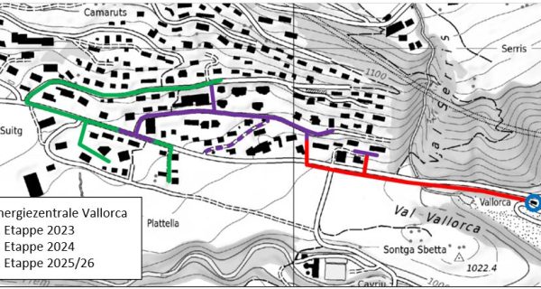 Energiezentrale Vallorca Leitungsbau